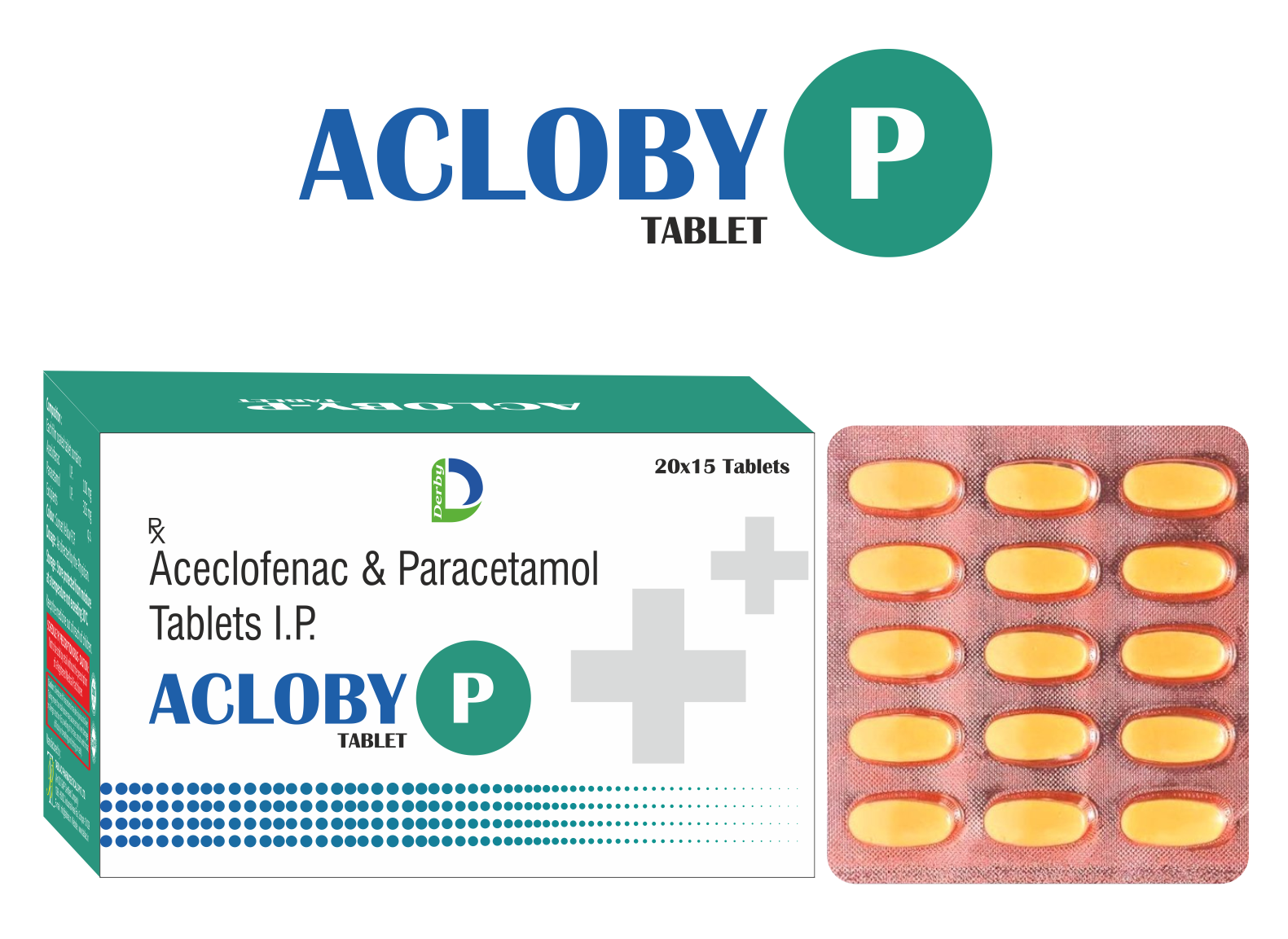 ACLOBY-P tablet pack — Derby Lifescience