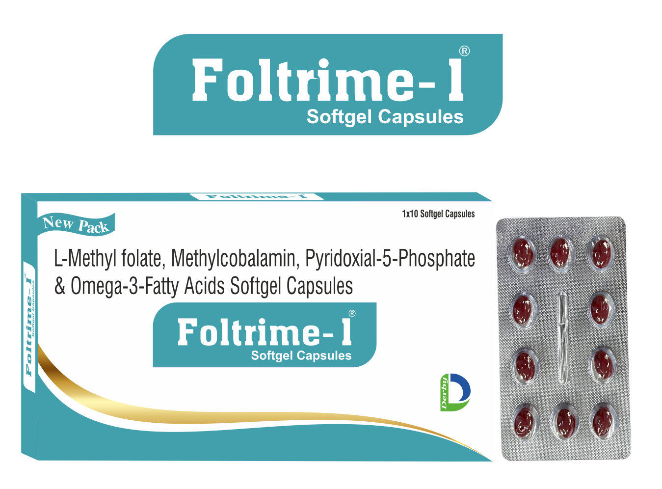 FOLTRIME-I capsule pack — Derby Lifescience