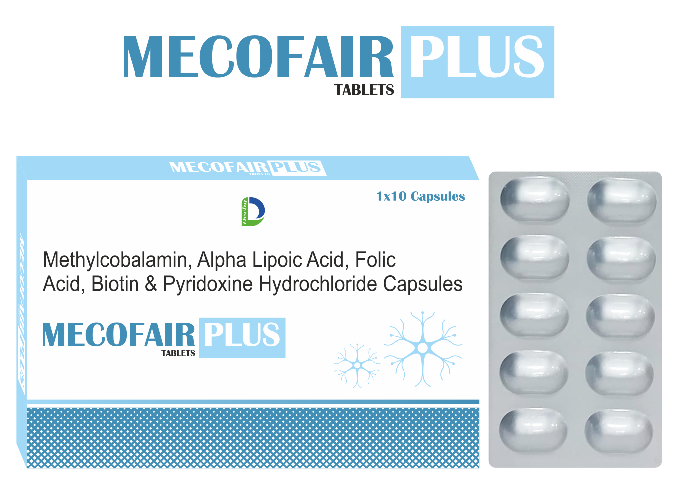MECOFAIR-PLUS capsule pack — Derby Lifescience