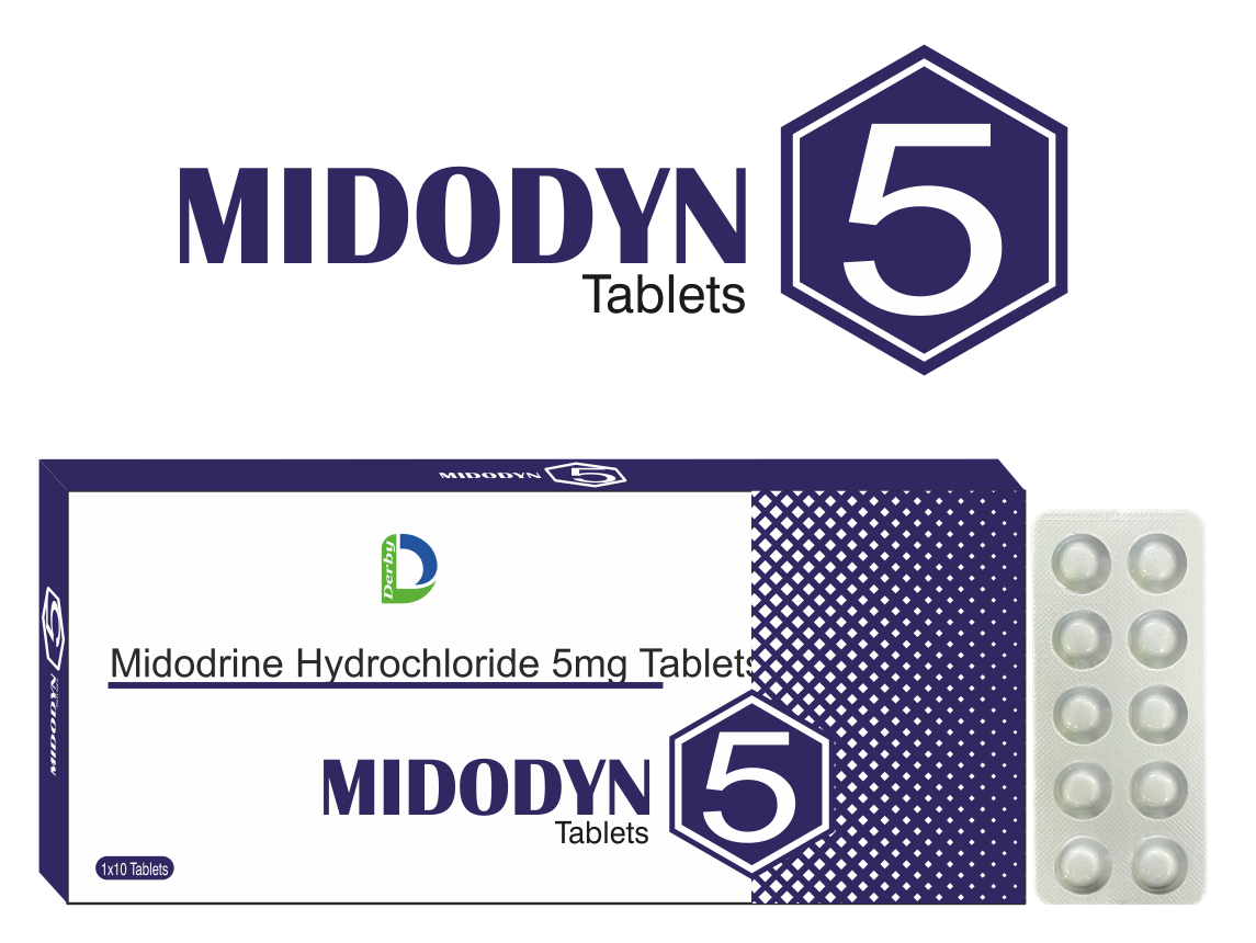 MIDODYN-5 tablet pack — Derby Lifescience
