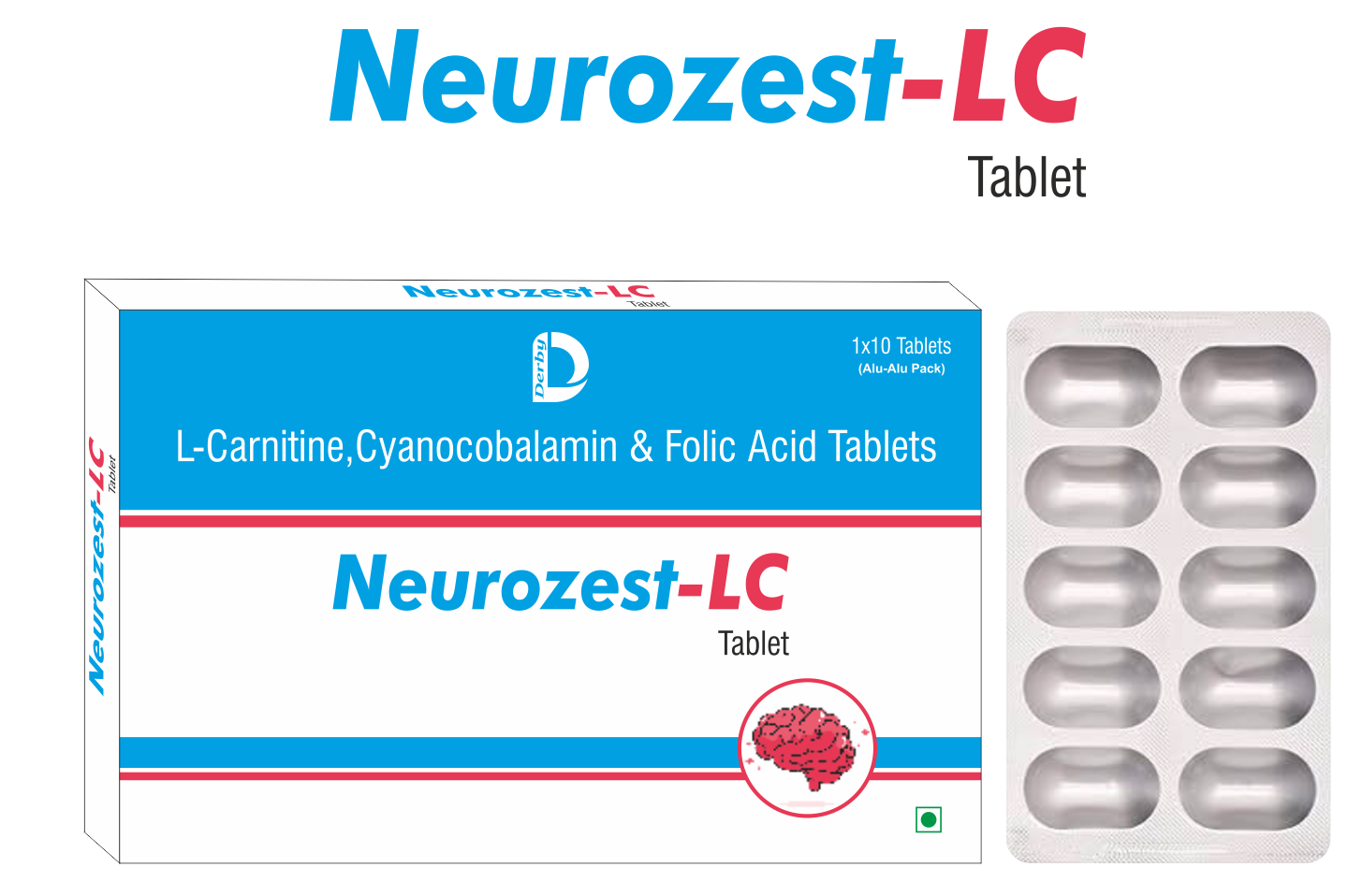 NEUROZEST-LC tablet pack — Derby Lifescience