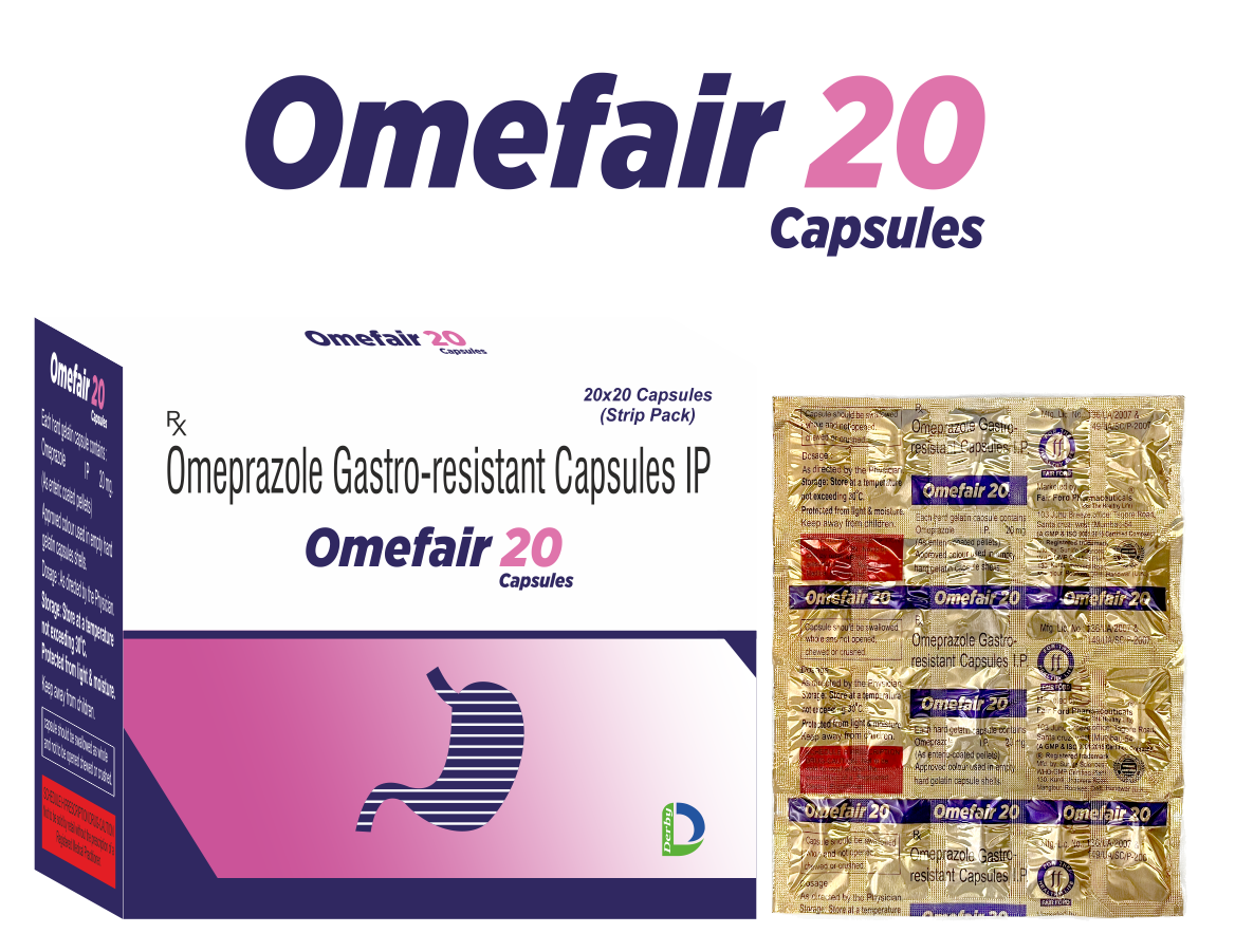 OMEFAIR-20 capsule pack — Derby Lifescience