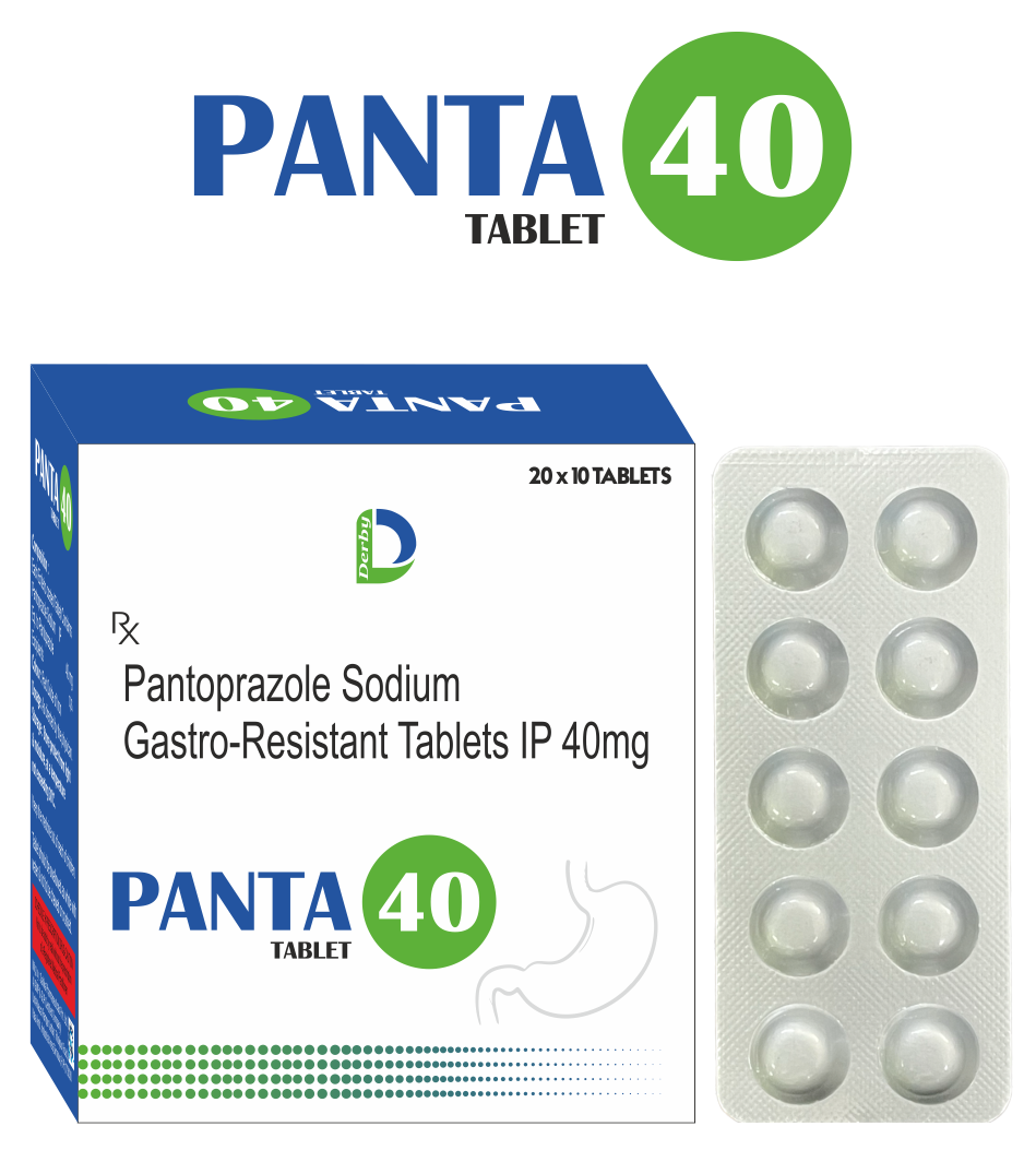 PANTA-40 tablet pack — Derby Lifescience