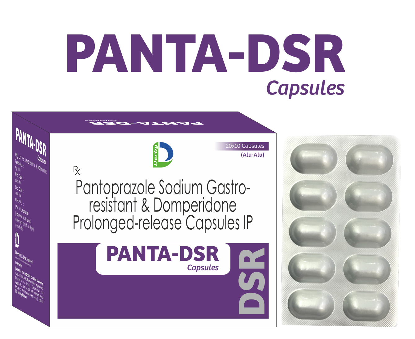PANTA-DSR capsule pack — Derby Lifescience