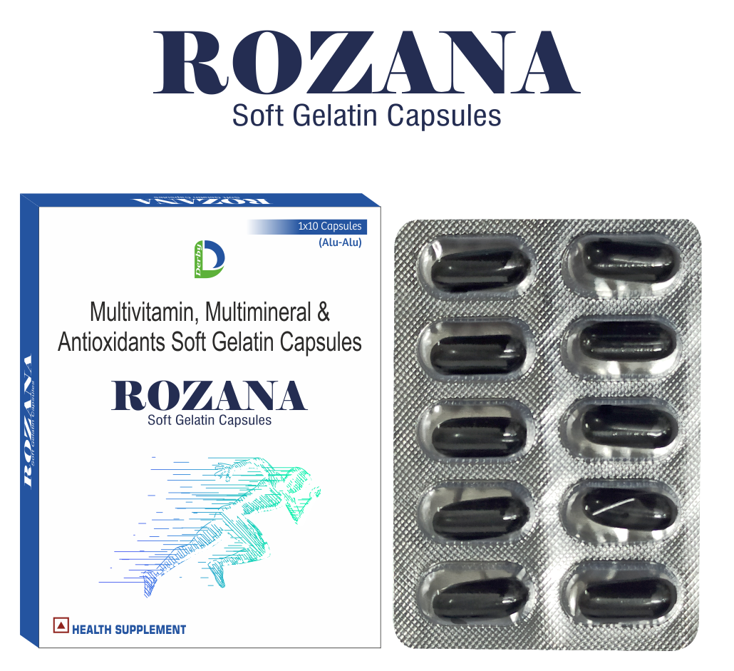 ROZANA capsule pack — Derby Lifescience