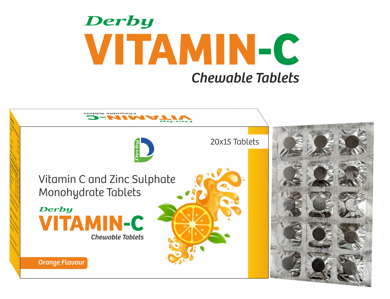 VITAMIN-C tablet pack — Derby Lifescience